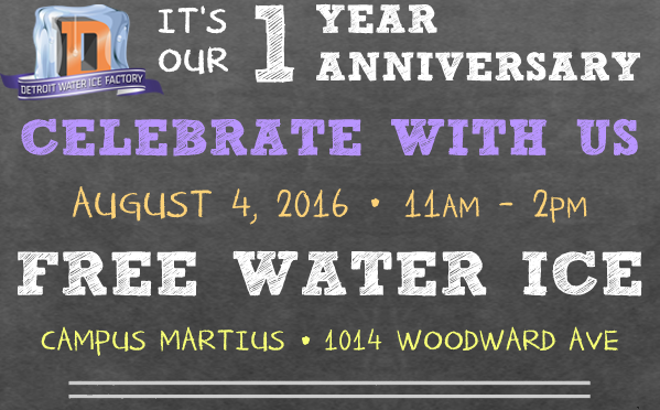Detroit Water Ice Celebrates One-Year Anniversary