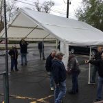 Michigan Masons “raise the tent’’ at Franklin Cider Mill for Summer 2019 11