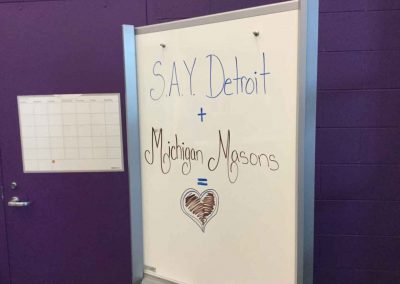 Michigan Masons Strengthens Commitment To S.A.Y. Detroit 1