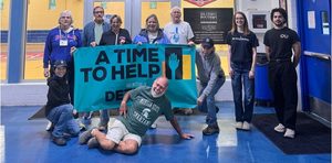 Volunteers Were Back to Help with Back-to-School Project at SAY Play