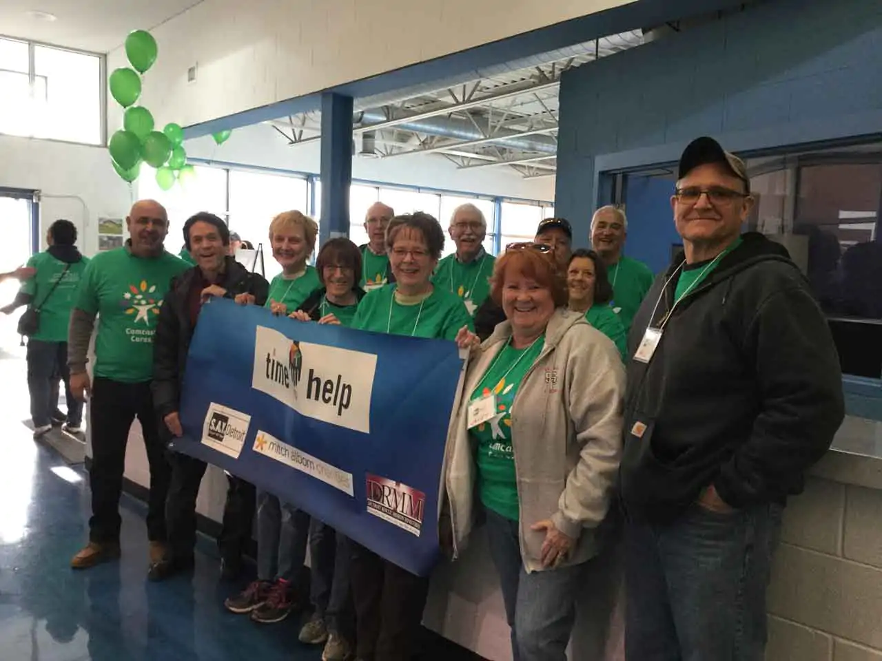 A Time to Help volunteers at Comcast Cares Day